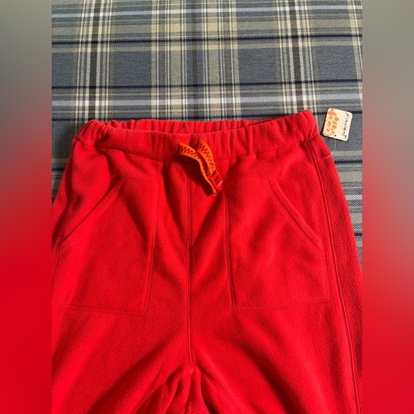 Free People FP Movement Highline Fleece Harem Pants Red NWT - Picture 7 of 14